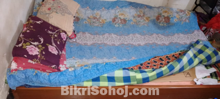 সেগুন কাঠের বক্স খাট। ৭=৫ ফিট